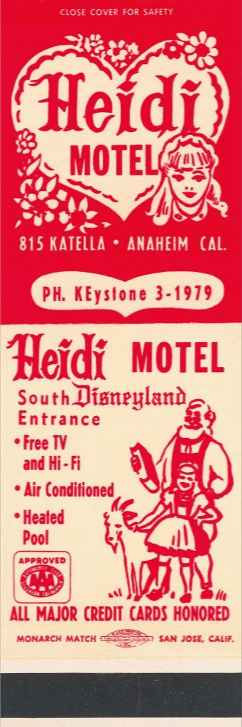 Heidi Motel Matchbook Print