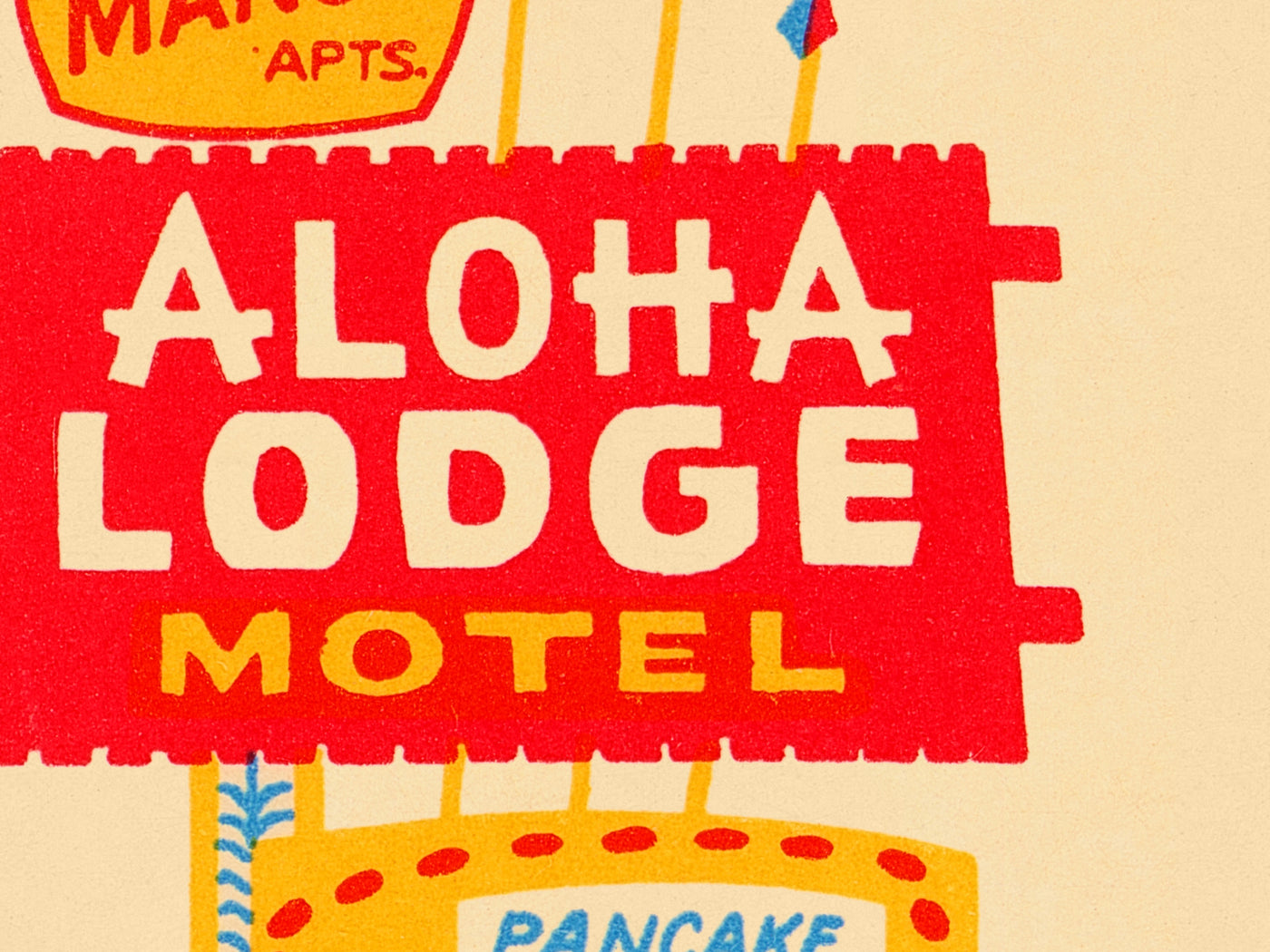 Aloha Lodge Motel Matchbook Print