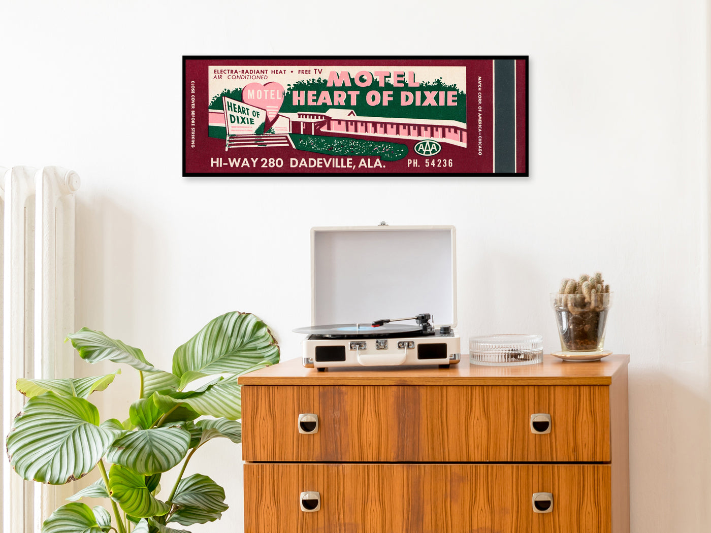 Heart of Dixie Motel Matchbook Print