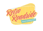 Retro Roadside Photography logo, retro neon sign fine art