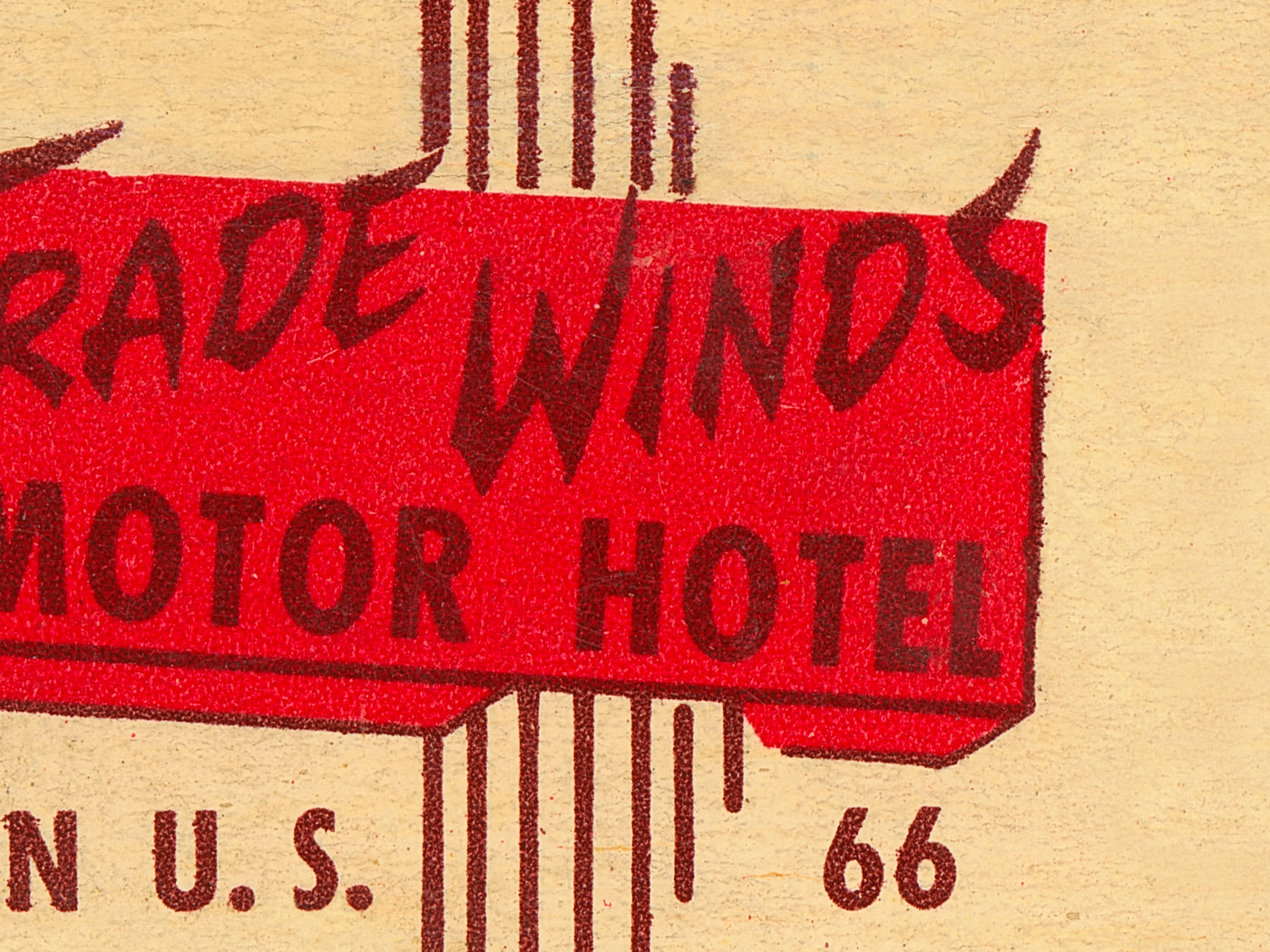 Trade Winds Motor Hotel Matchbook Print