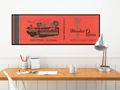 Wonder Palms Hotel Matchbook Print