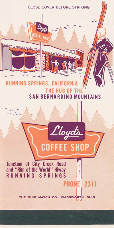 Lloyd's Coffee Shop Matchbook Print