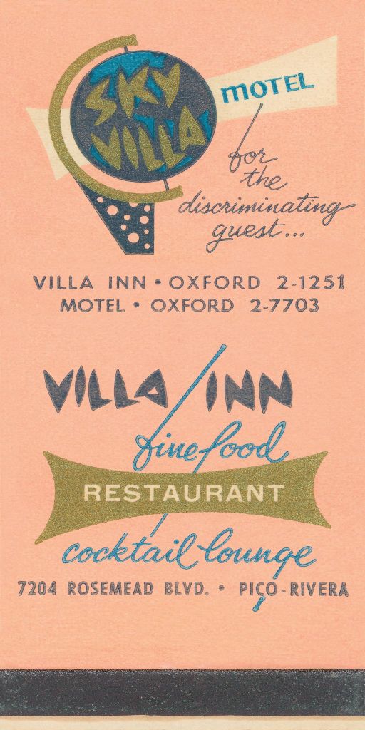 Sky Villa Motel Matchbook Print