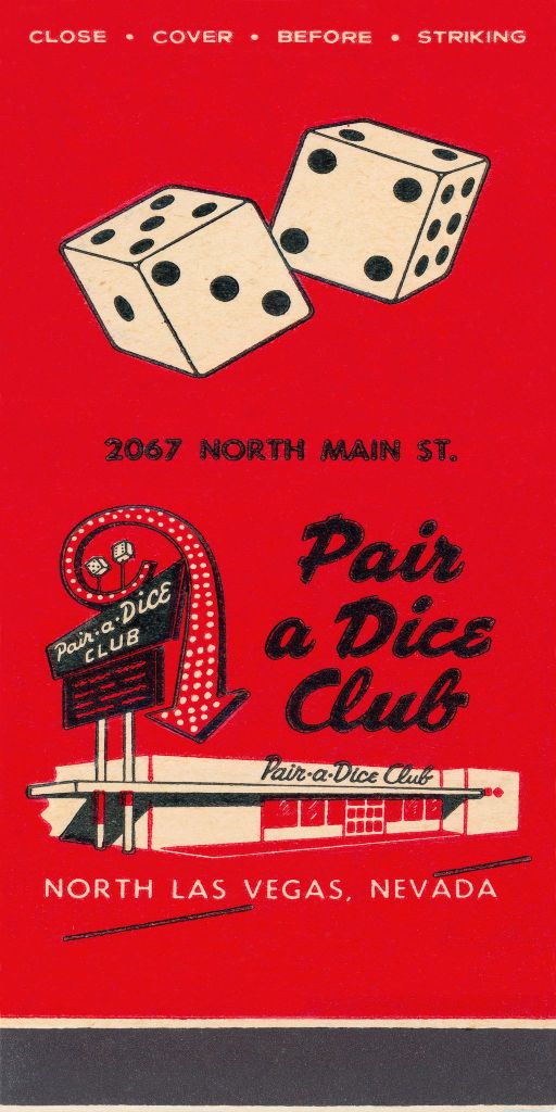 Pair a Dice Club Matchbook Print