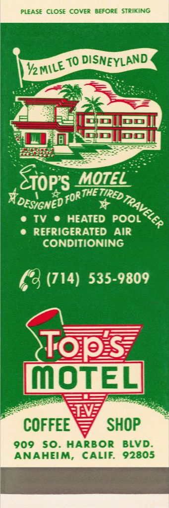 Top's Motel Matchbook Print
