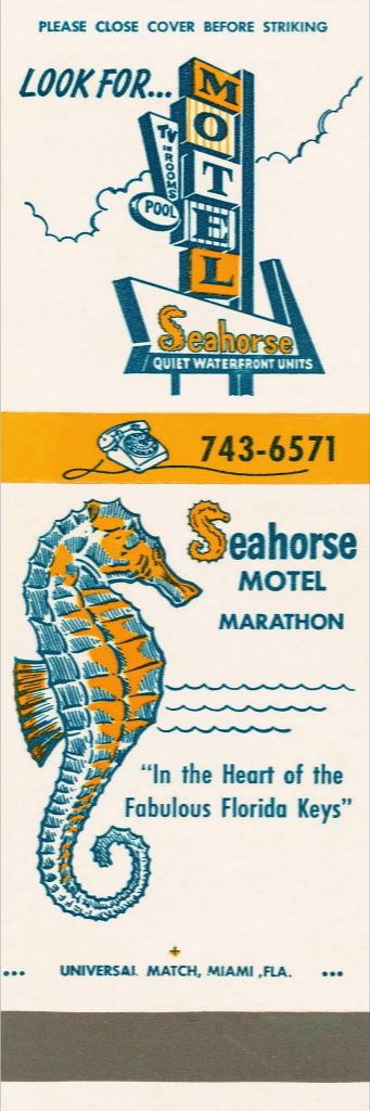 Seahorse Motel Matchbook Print