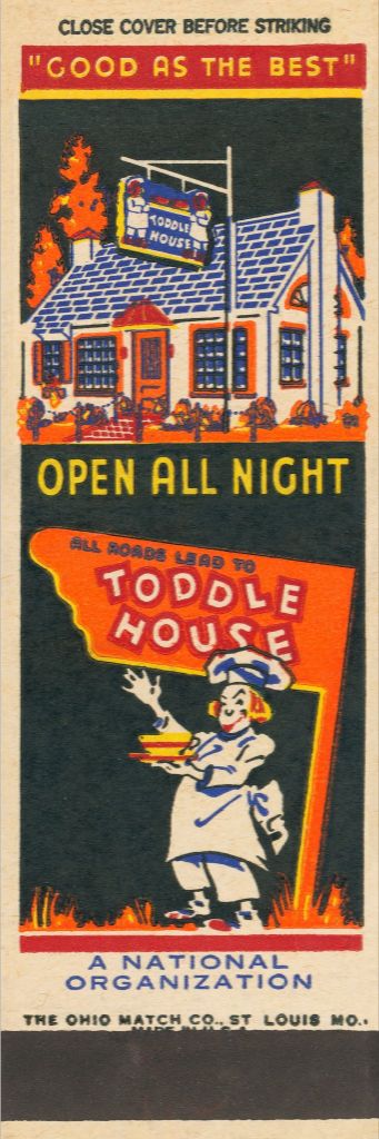 Toddle House Matchbook Print