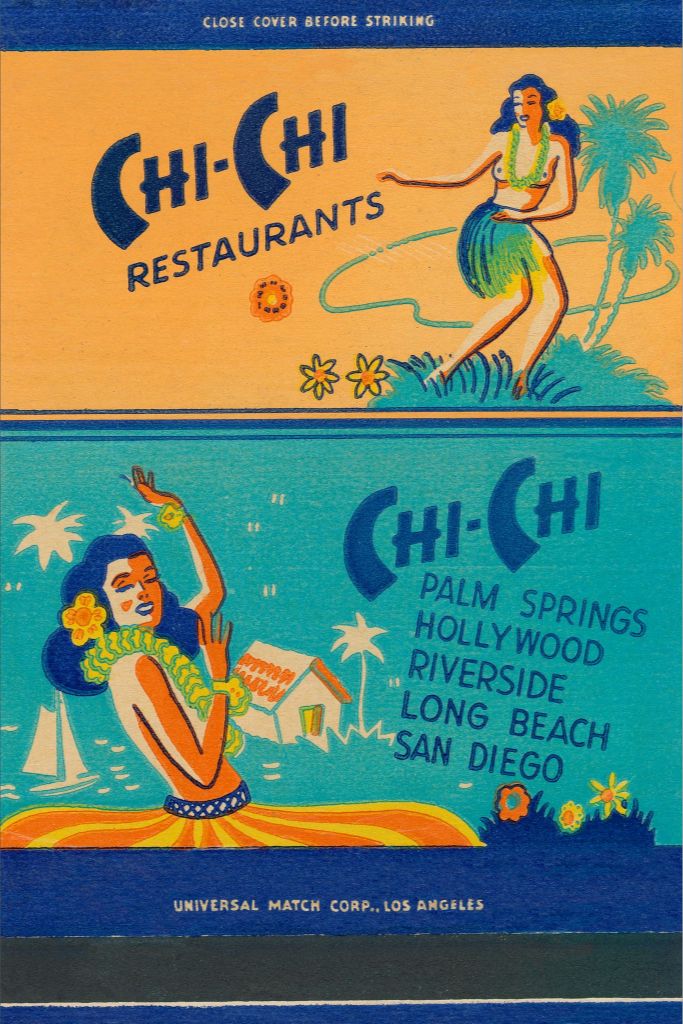 Chi Chi Restaurant Matchbook Print