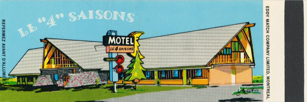 Le 4 Saisons Motel Matchbook Print