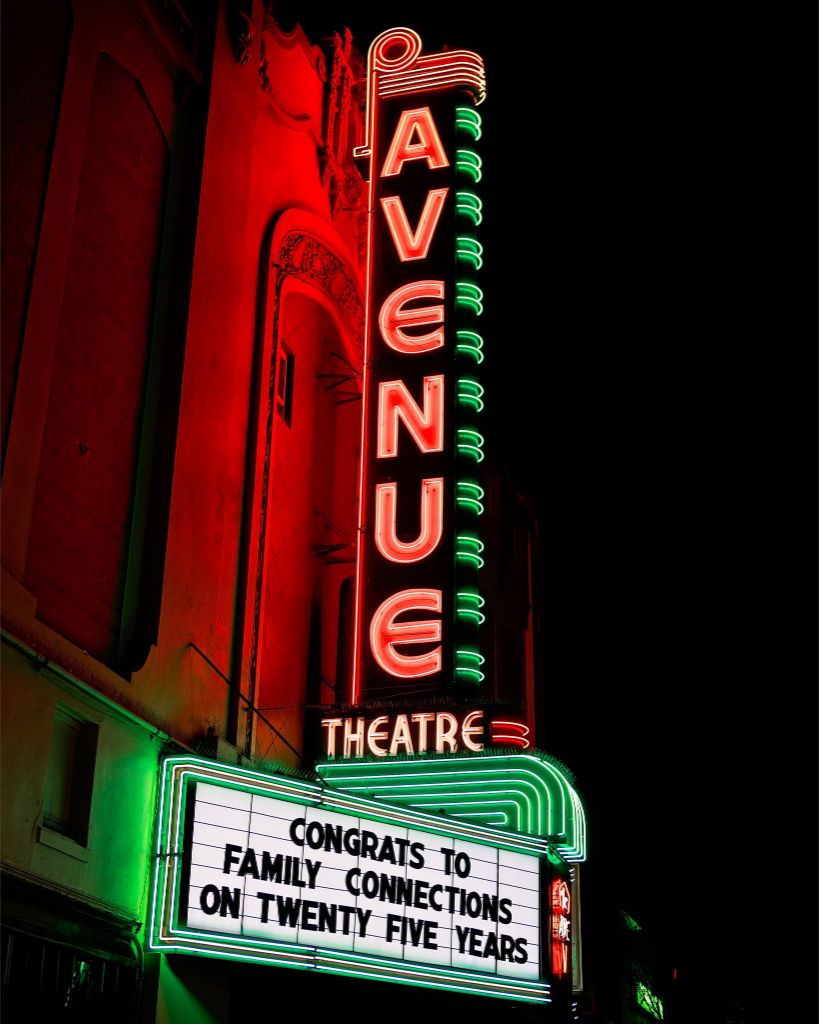 Avenue Theatre at Night