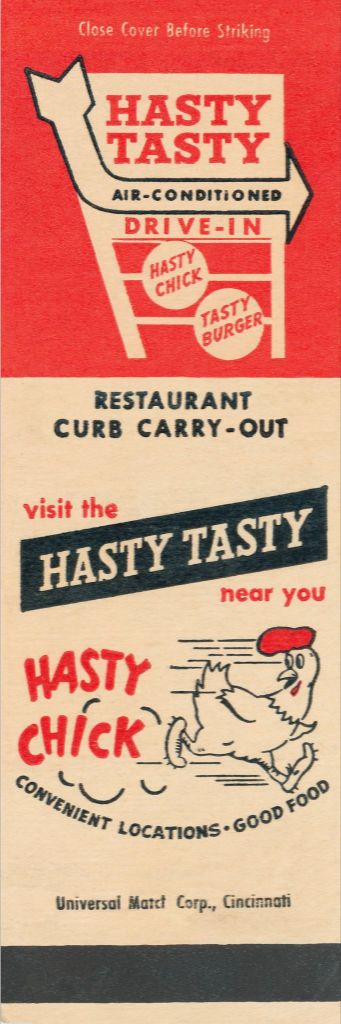 Hasty Tasty Chick Matchbook Print