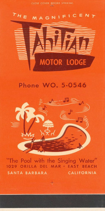 Tahitian Motor Inn Matchbook Print