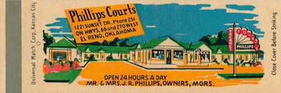 Phillips Courts Matchbook Print
