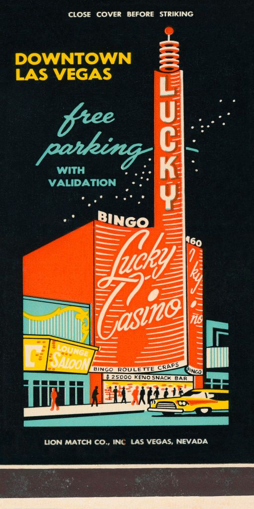 Lucky Casino Matchbook Print