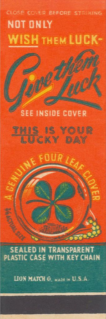 Give Them Luck Matchbook Print