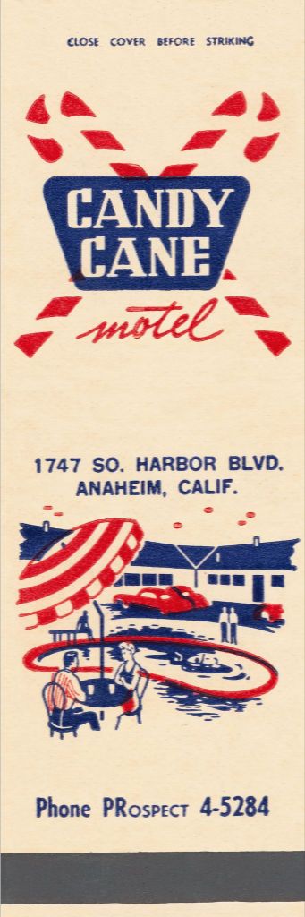 Candy Cane Motel Matchbook Print