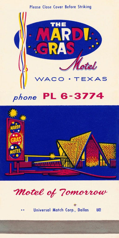 The Mardi Gras Motel Matchbook Print