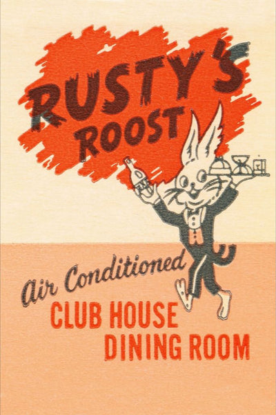 Rusty's Roost Matchbook Print