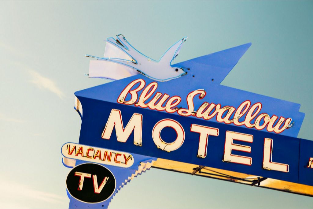 Blue Swallow Motel Close Up