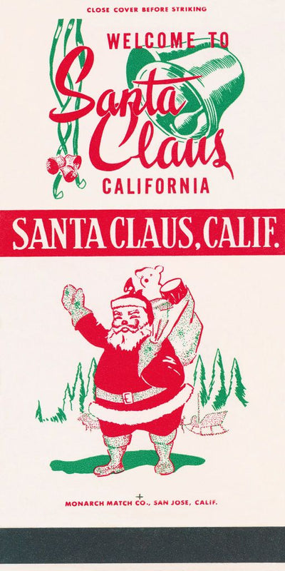 Santa Claus California Matchbook Print