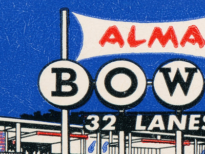 Alma Bowl Matchbook Print