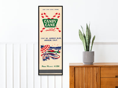 Candy Cane Motel Matchbook Print