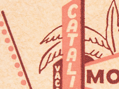 Catalina Motel Matchbook Print