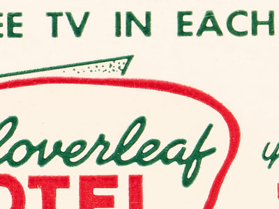 Cloverleaf Motel Matchbook Print