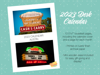 2023 Austin Desk Calendar