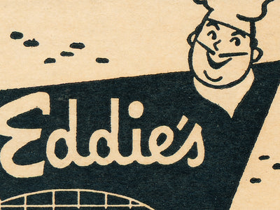 Eddie's Coffee Shop Matchbook Print
