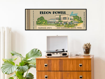 Eldon Powell Florist Matchbook Print