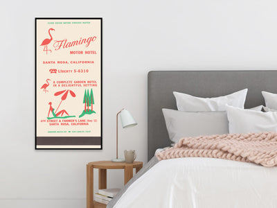 Flamingo Motor Hotel Matchbook Print