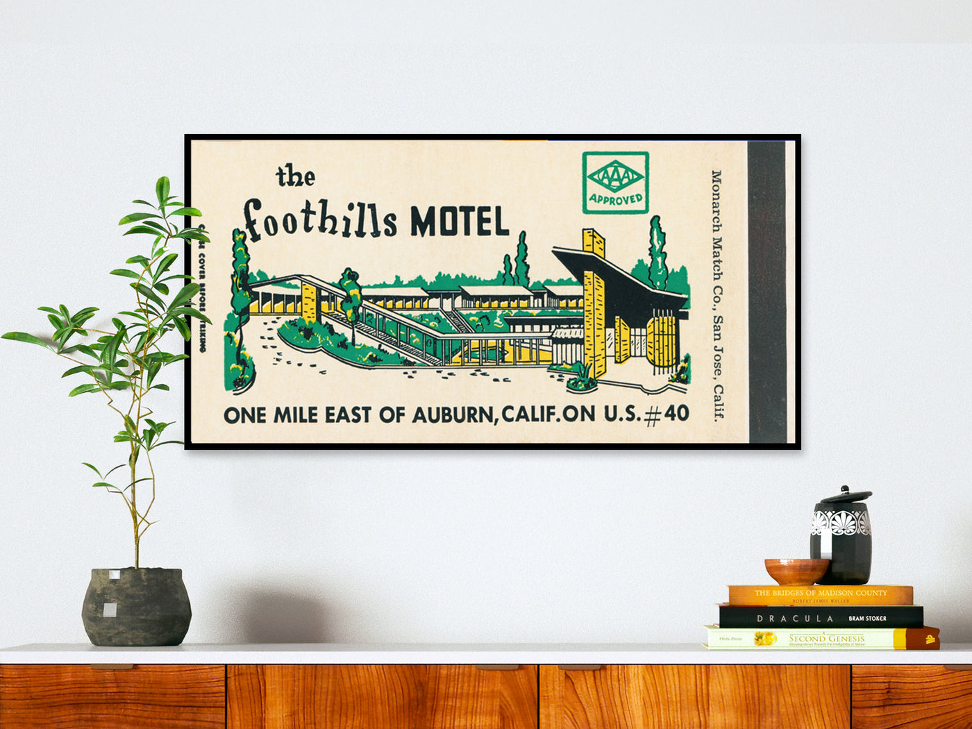 Foothills Motel Matchbook Print