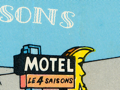 Le 4 Saisons Motel Matchbook Print