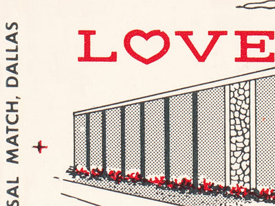 Love Envelopes Matchbook Print