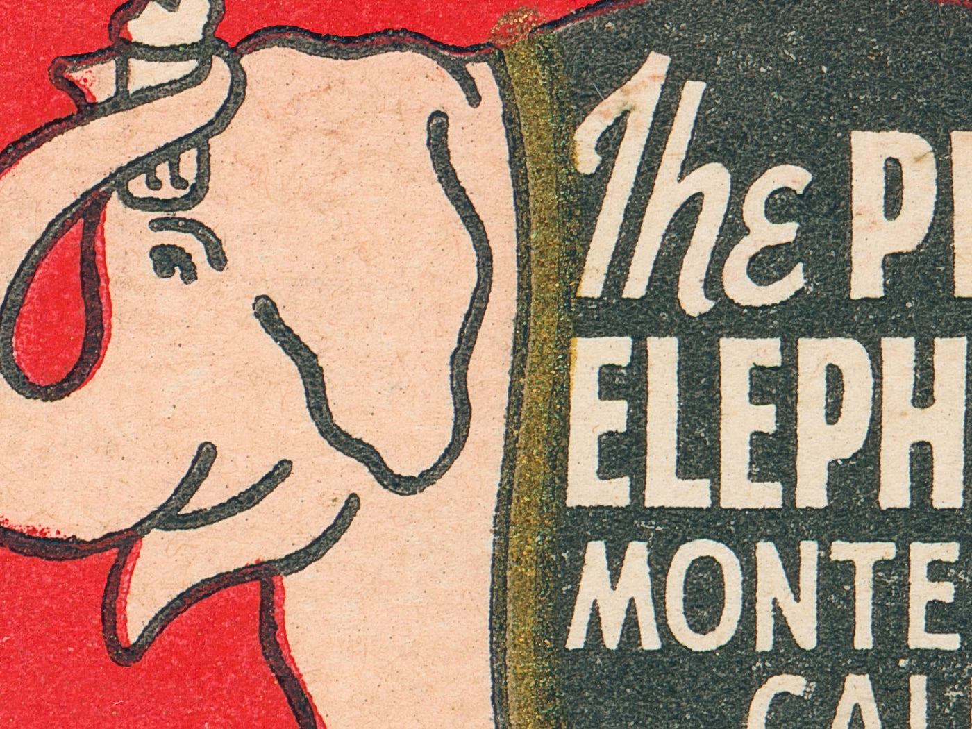 The Pink Elephant Matchbook Print