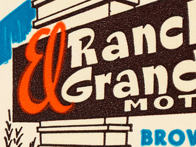 Rancho Grande Motel Matchbook Print