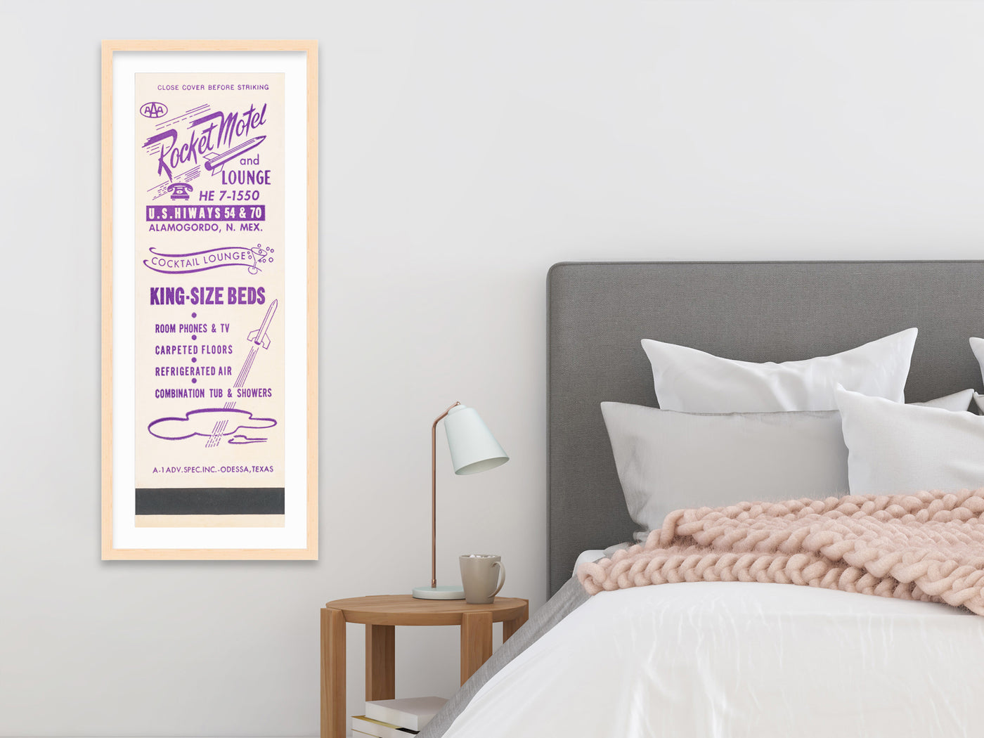 Rocket Motel Matchbook Print