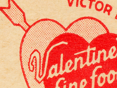 Valentine's Fine Foods Matchbook Print