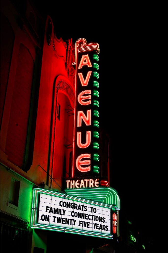 Avenue Theatre at Night