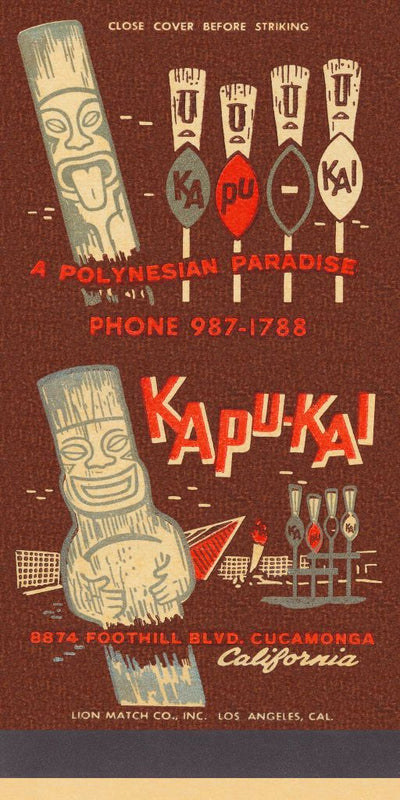 Kapu-Kai Matchbook Print
