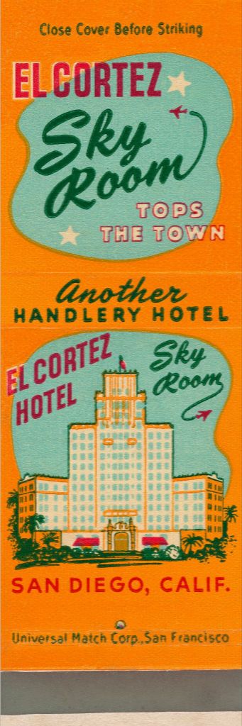 El Cortez Hotel Matchbook Print