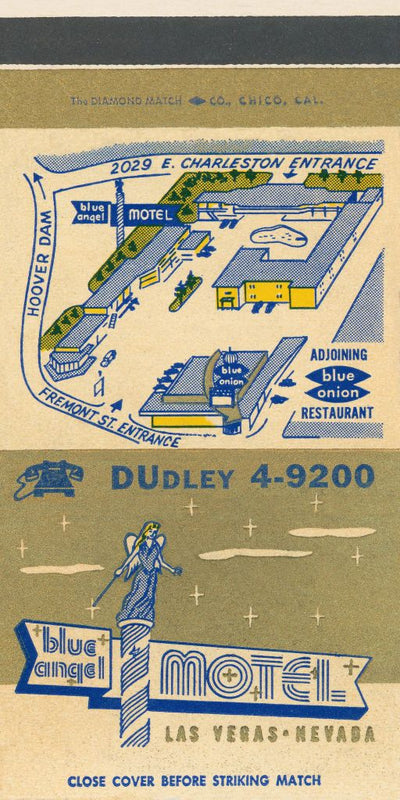 Blue Angel Motel Matchbook Print