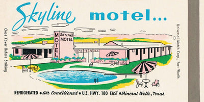 Skyline Motel Matchbook Print